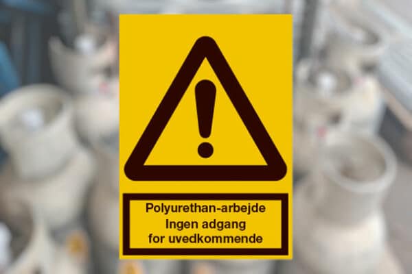 Polyurethan-arbejde ingen adgang for uvedkommende Seri Q Sign