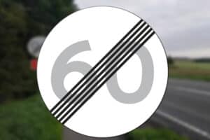 C56 Ophør af lokal hastighedsbegrænsning Seri Q Sign