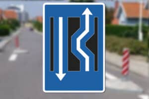 E16.3.23 Dobbelt forsætning venstre-højre Seri Q Sign