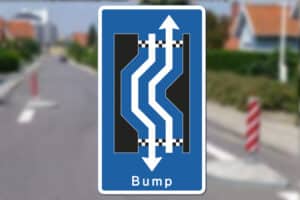 E16.3.34 Dobbelt forsætning med bump Seri Q Sign