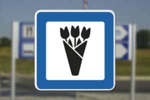 M107 Blomsterbutik Seri Q Sign