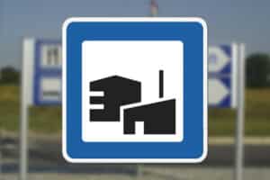 M120 Erhvervsområde og lignende Seri Q Sign