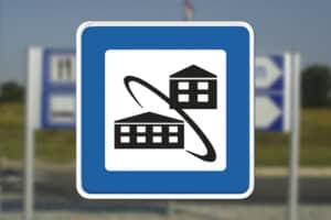 M140 Bofællesskab, plejehjem, ældre-, dagcenter skilt - Seri Q Sign