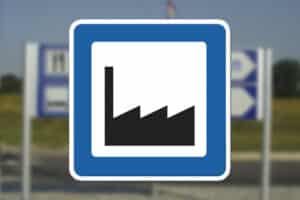 M57 Industriområde og lignende Seri Q Sign