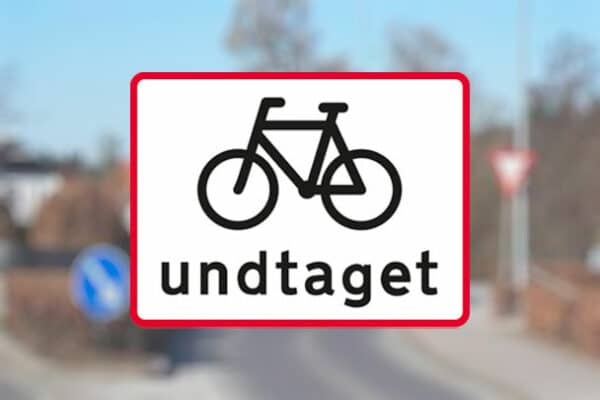 U5.1 Cyklister undtaget