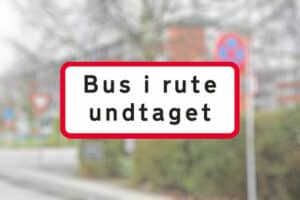UC20.3 Bus i rute undtaget Seri Q Sign