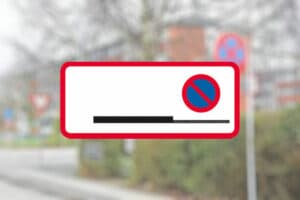 Forbudt at parkere i rabatten skilt Seri Q Sign