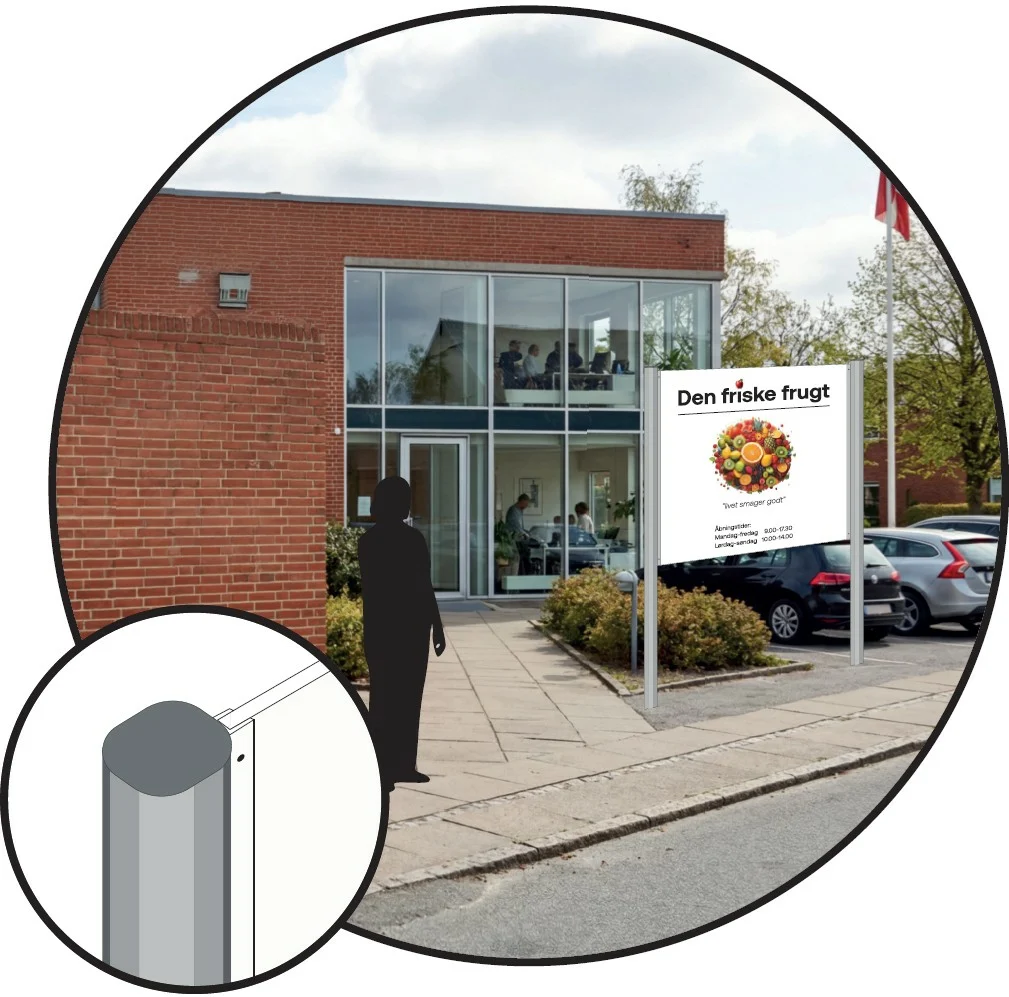 Høj firmatavle