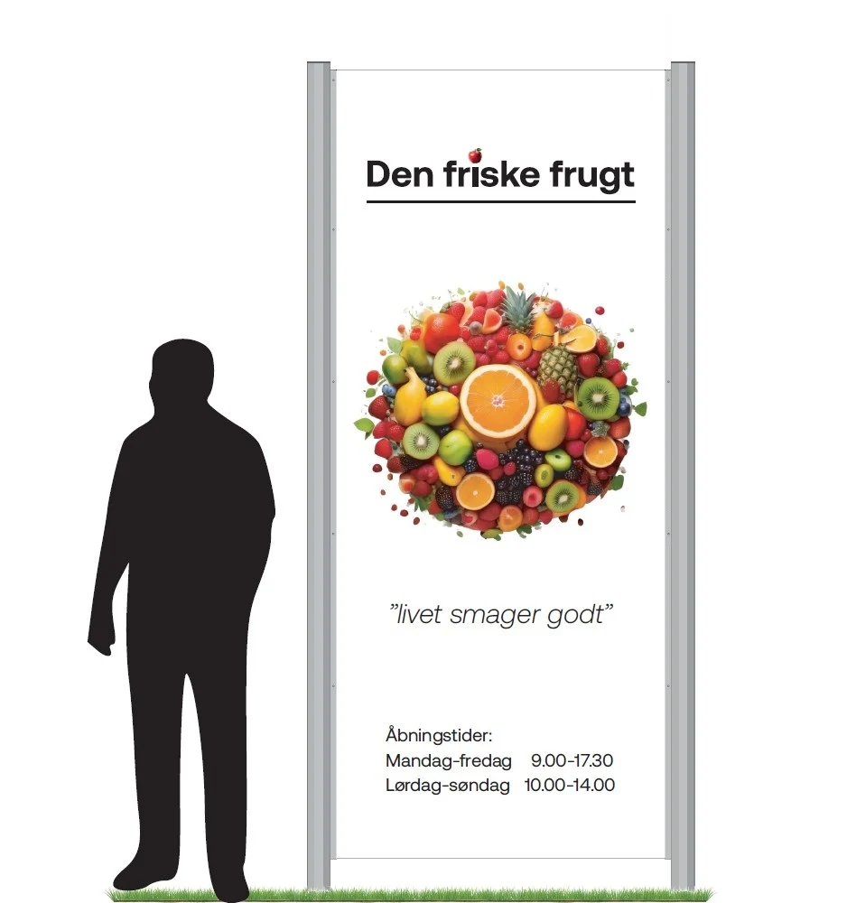 Stor pylon fra serien SeriProfil reklameskilte