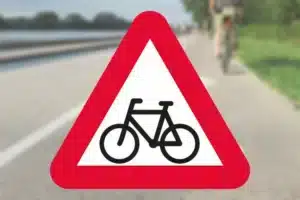 Seri Q Sign A21-cyklister