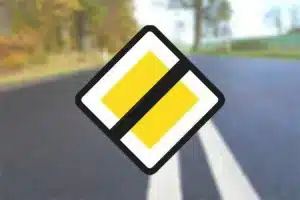 Seri Q Sign B17-Hovedvej-ophør