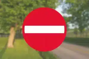 Seri Q Sign C19-Indkørsel-forbudt