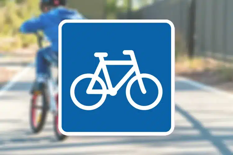 Seri Q Sign E21-1-H-Anbefalet-rute-for-cyklister-højrevendt