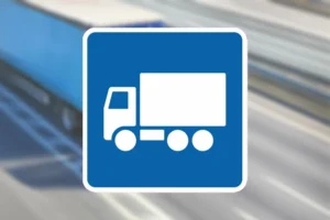 Seri Q Sign E22-1-V-Anbefalet-rute-for-lastbiler-venstrevendt
