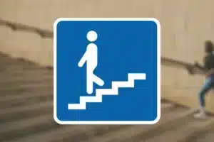 Seri Q Sign E26-2-V-Fodgængertunnel-venstrevendt