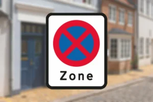 Seri Q Sign E68.2-Zone-med-standsning-forbudt