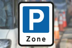 Seri Q Sign E68.3-Zone-med-parkering