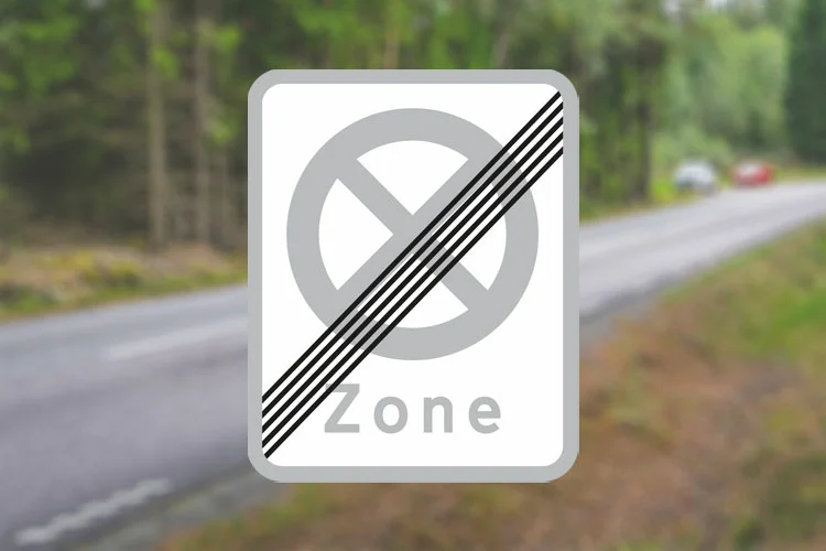 Seri Q Sign E69-2-Ophør-af-zone-med-standsning-forbudt
