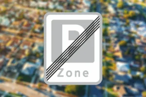 Seri Q Sign E69-3-Ophør-af-zone-med-parkering