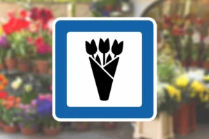 Seri Q Sign M107-Blomsterbutik