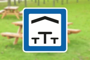 Seri Q Sign M138-Picnicområde-med-eller-uden-tag