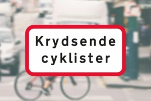 Seri Q Sign UA21-1-Krydsende-cyklister
