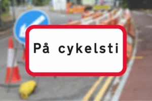 Seri Q Sign UA39-1-På-cykelsti