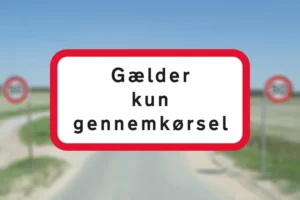 Seri Q Sign UC20-1-Gælder-kun-gennemkørsel