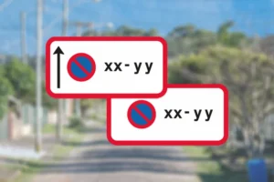 Seri Q Sign UC62-2-Parkering-forbudt-i-tidsrum
