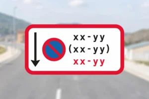 Seri Q Sign UC62-3-Parkering-forbudt-i-tidsrum